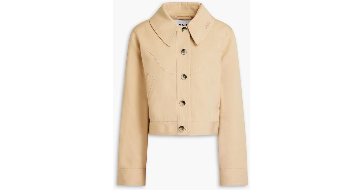 ジャケット Ganni Beige Twill Jacket Boa Beige Twill Suiting Blazer | GANNI US
