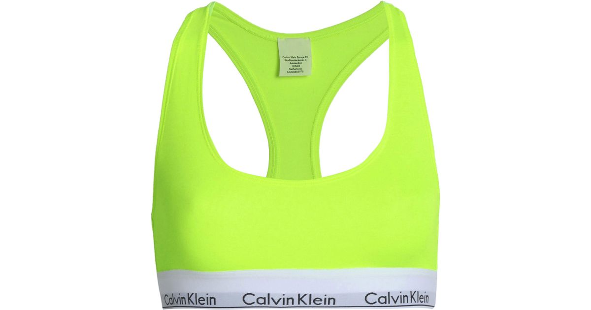 neon yellow calvin klein