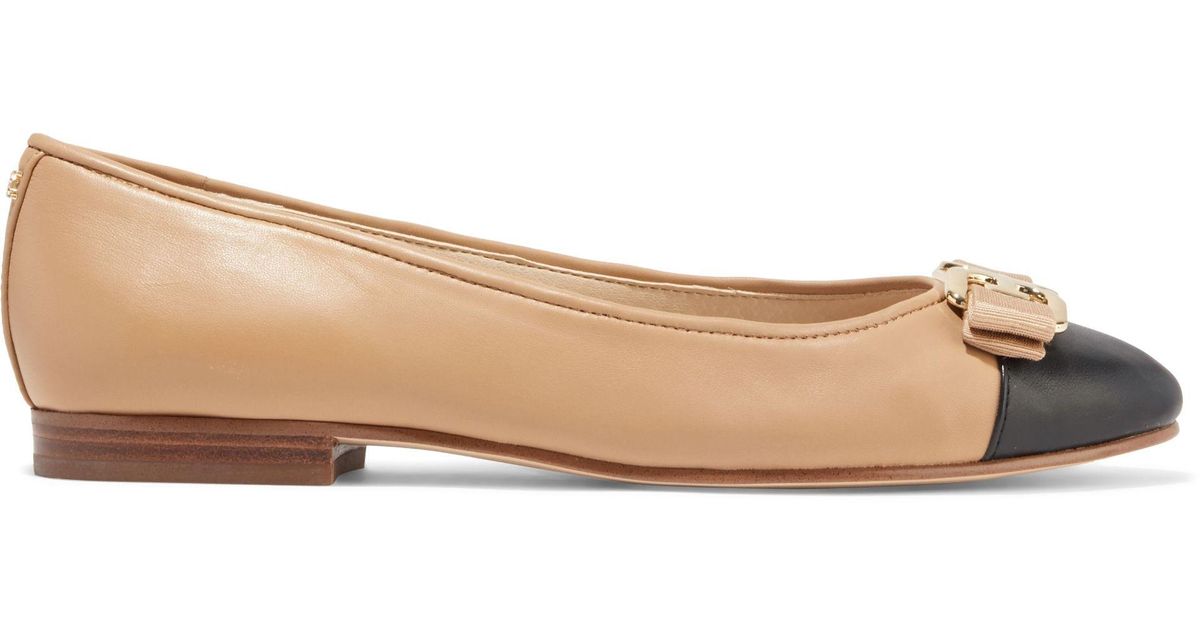 two tone ballerina flats
