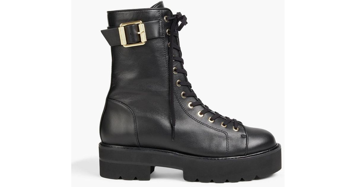 stuart weitzman tyler ultralift leather lug boots