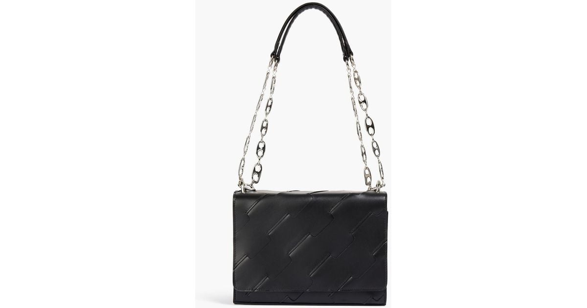 バッグ・カバンその他 Wallet On Chain - Rabanne - Leather - Black Paco Rabanne Woven Leather Shoulder Bag in Black | Lyst UK