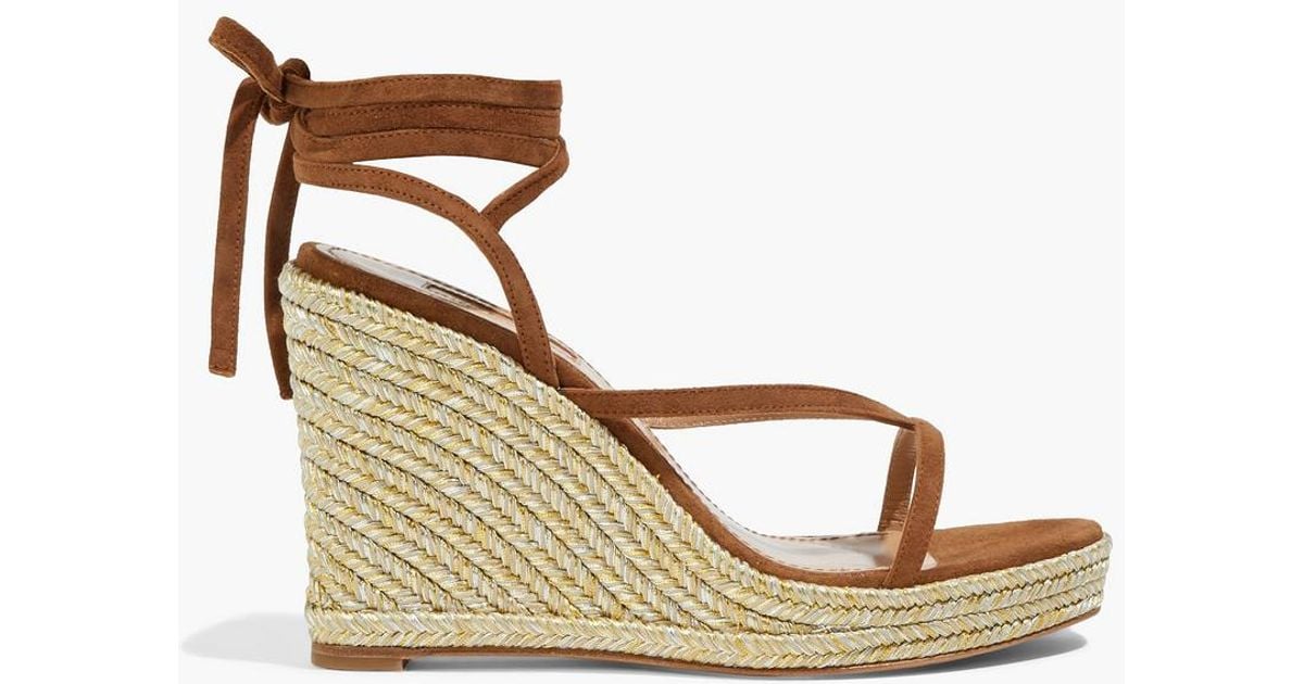 Tan suede best sale espadrille wedges