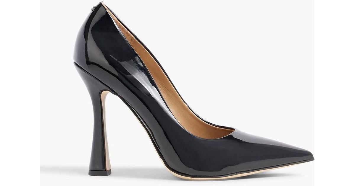 Sam edelman black cheap patent leather pumps