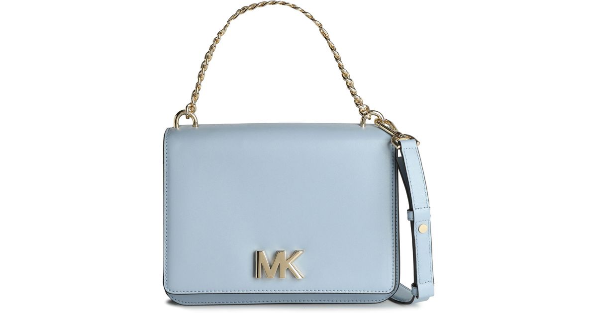 light blue michael kors purse