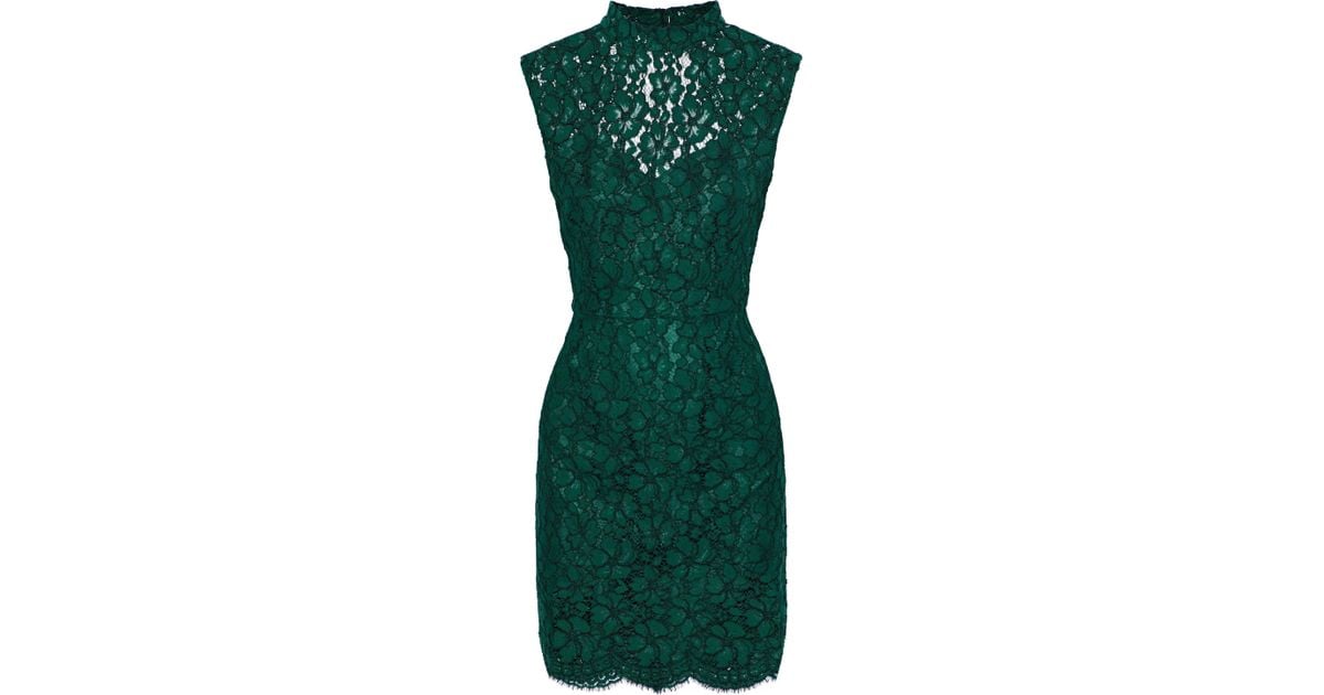 Sandro Romie Open-back Corded Lace Mini Dress in Green | Lyst Canada
