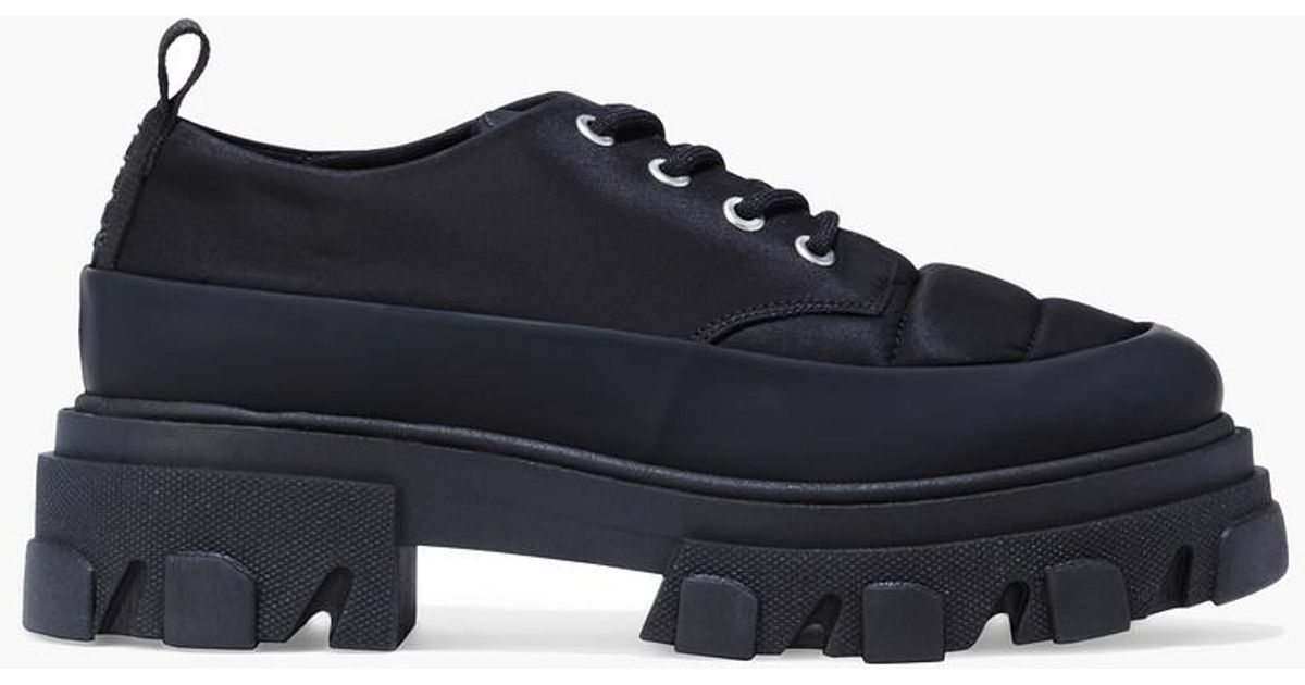 Ganni Rubber-trimmed Quilted Shell 