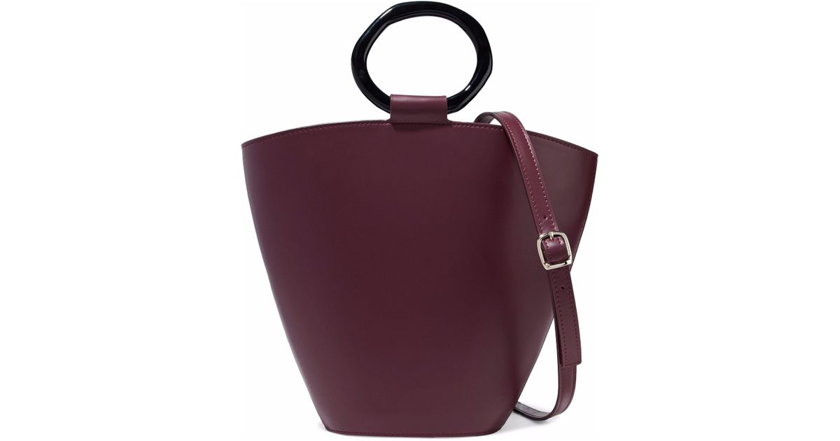 staud seberg leather shoulder bag