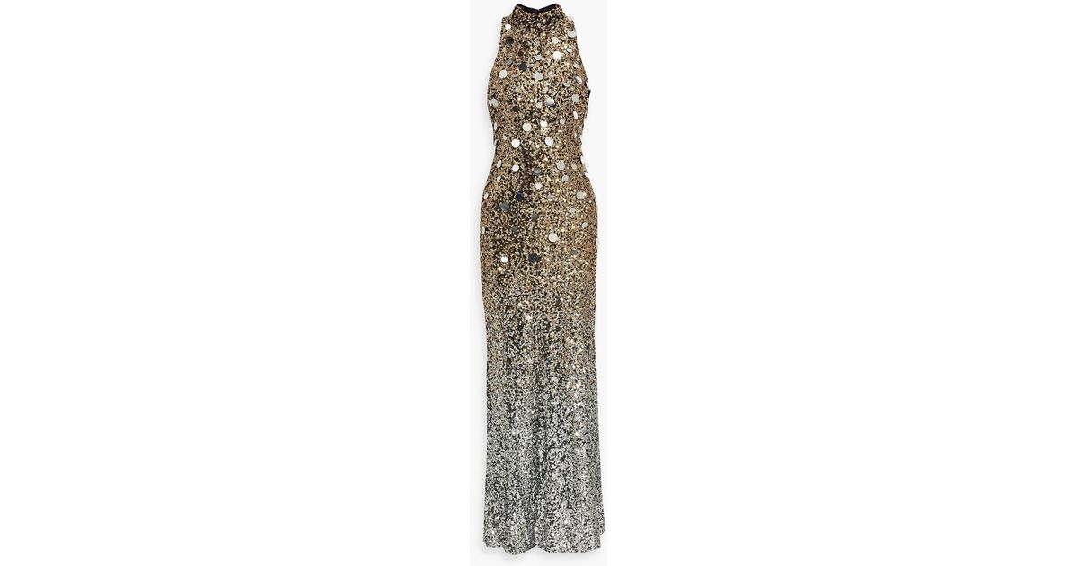 Belle Badgley Mischka Floral Sequin Gown, $299 | Dillard's | Lookastic