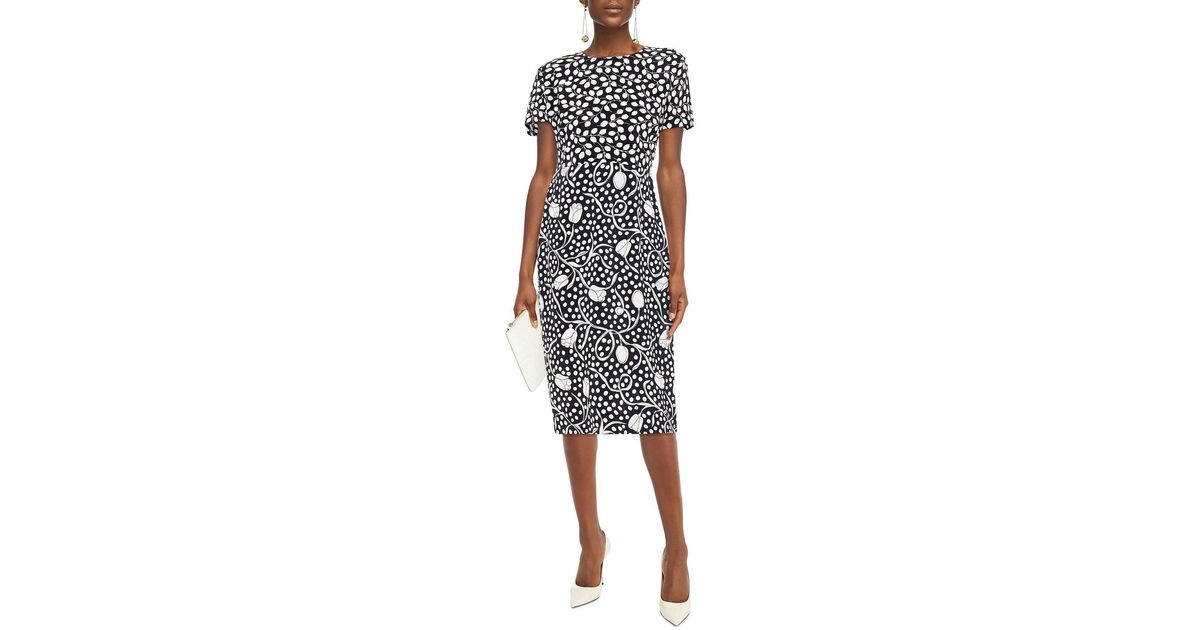langley print midi dress