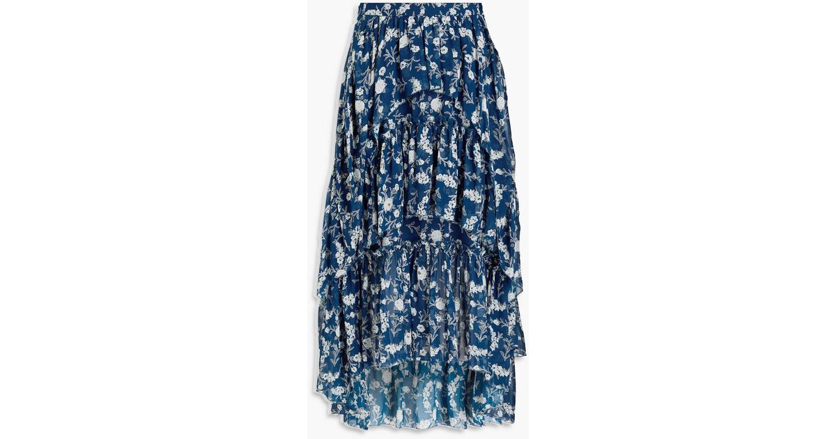 Ulla Johnson Blue Orange Brocade 