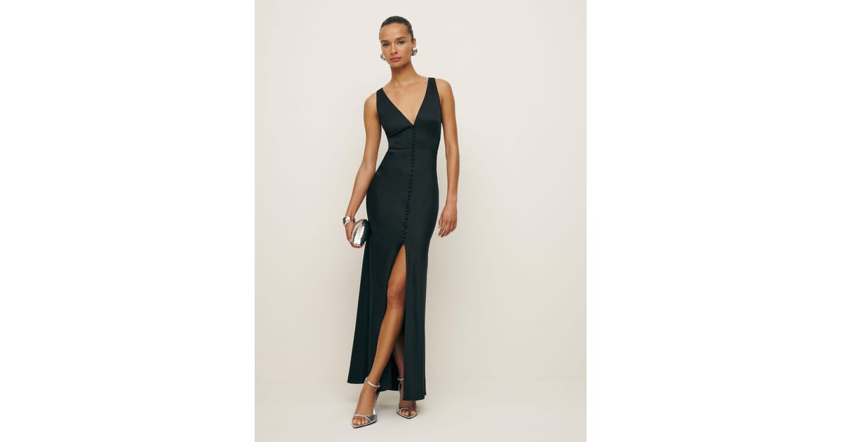 elana linen dress reformation Reformation Elana Linen Mini Dress