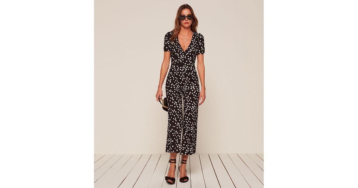 Reformation Synthetic France Jumpsuit - Lyst