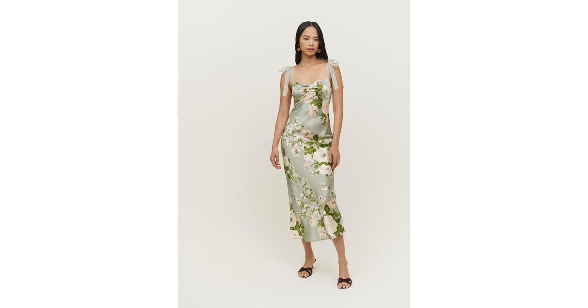 Reformation Alene Silk Dress | Lyst Canada
