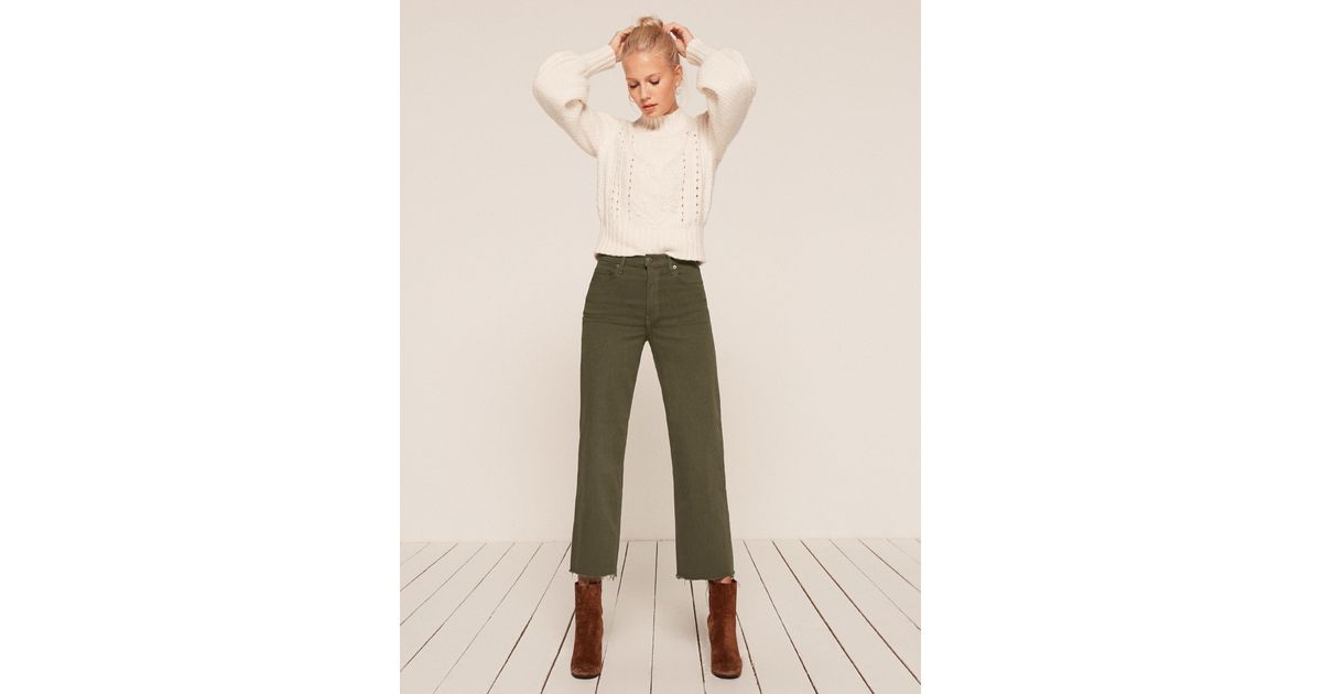 reformation flood jeans