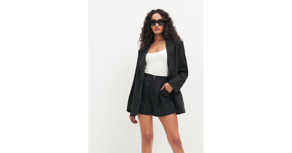 Reformation The Classic Relaxed Blazer in Black | Lyst