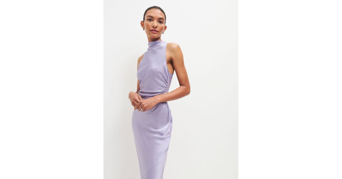 Reformation Casette Silk Dress | Lyst Reformation Casette Silk Dress | Lyst