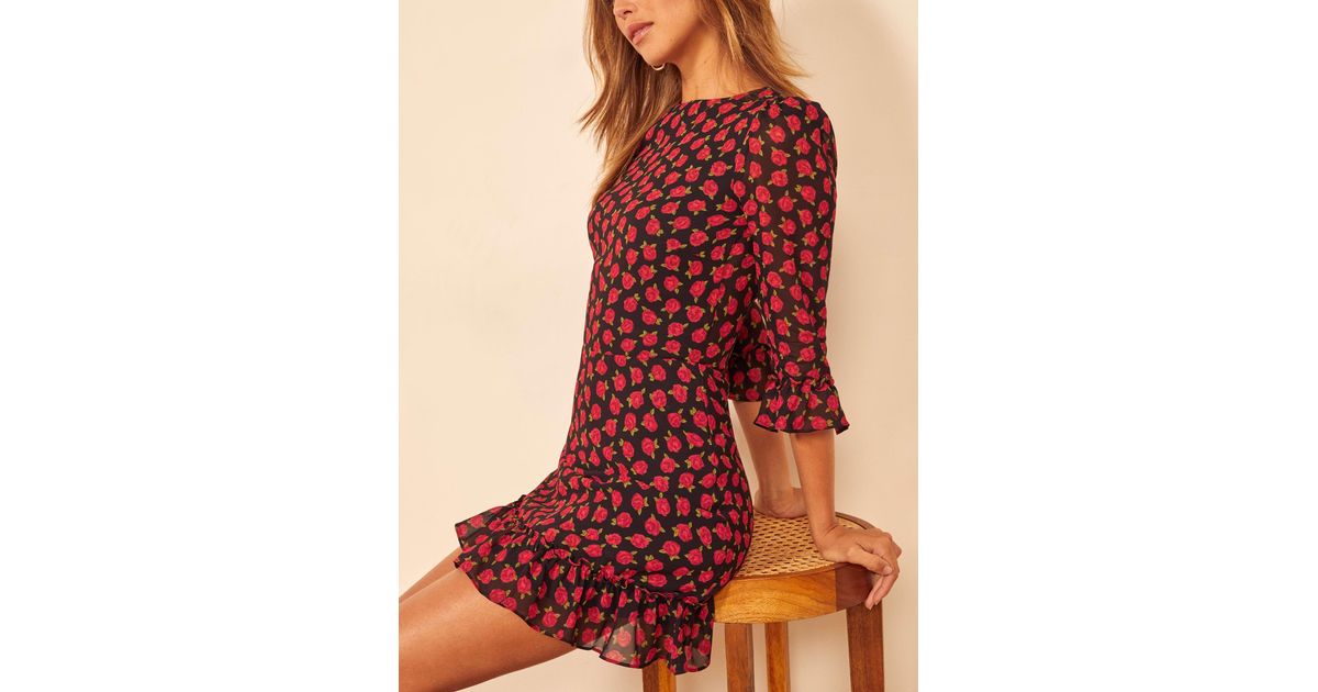 Reformation Doutzen Minidress in Red | Lyst