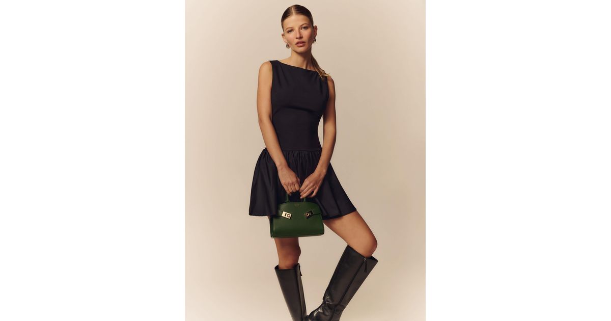 defina knit dress reformation Pitch in Natural WASHED GREEN