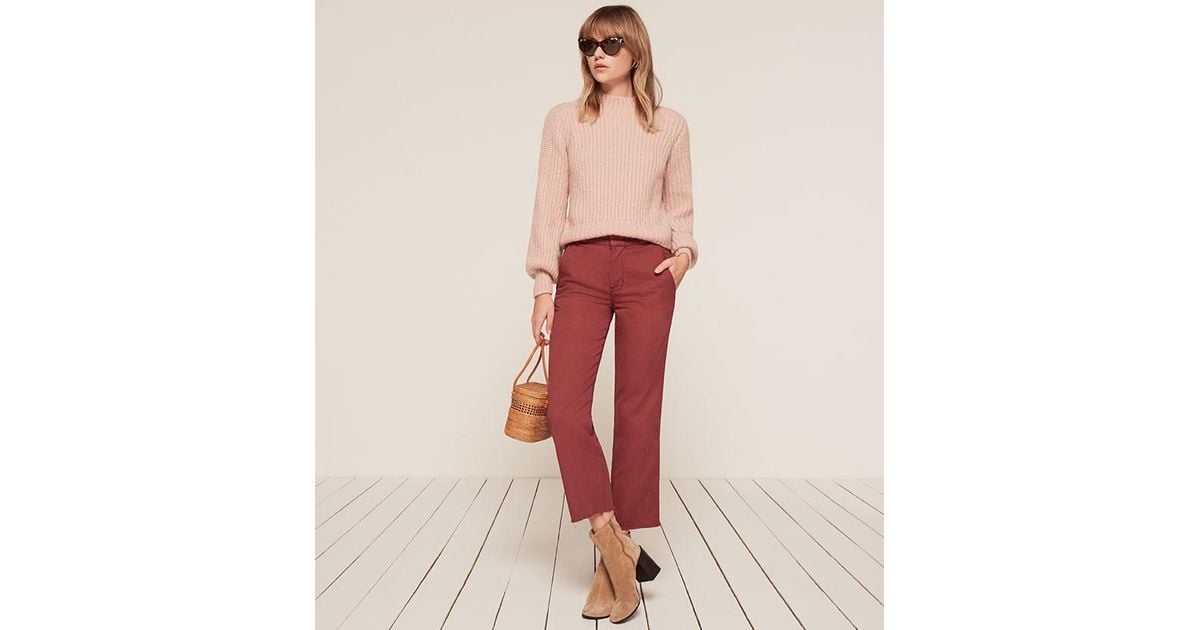 reformation work pant