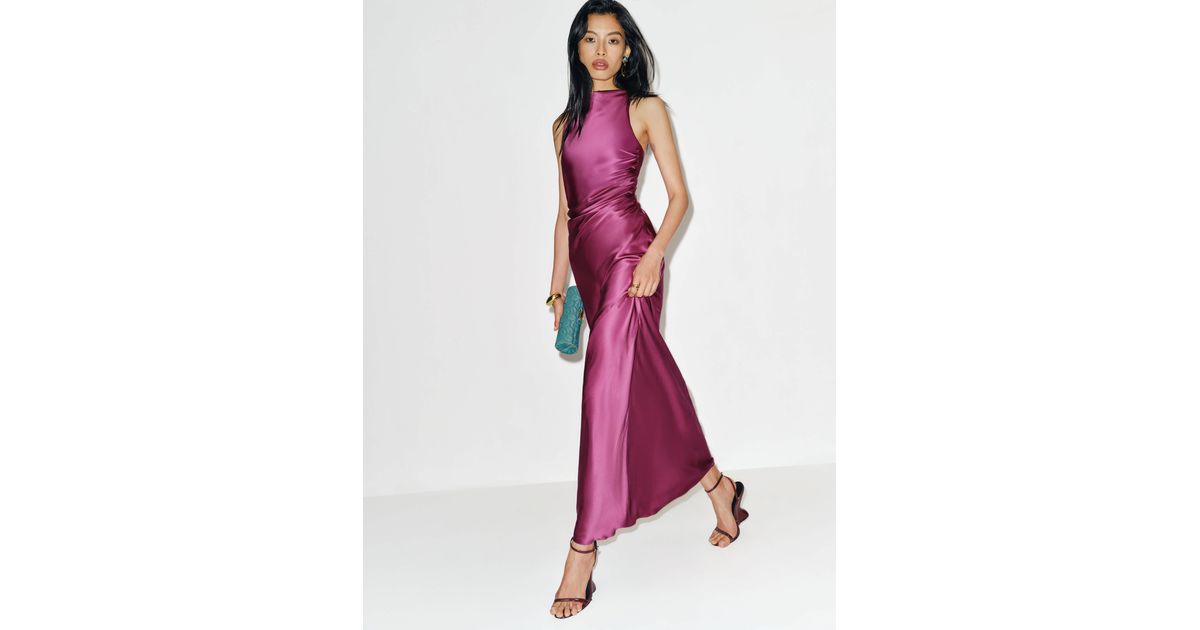 Reformation Anaiis Silk Dress 0 in Pink | Lyst