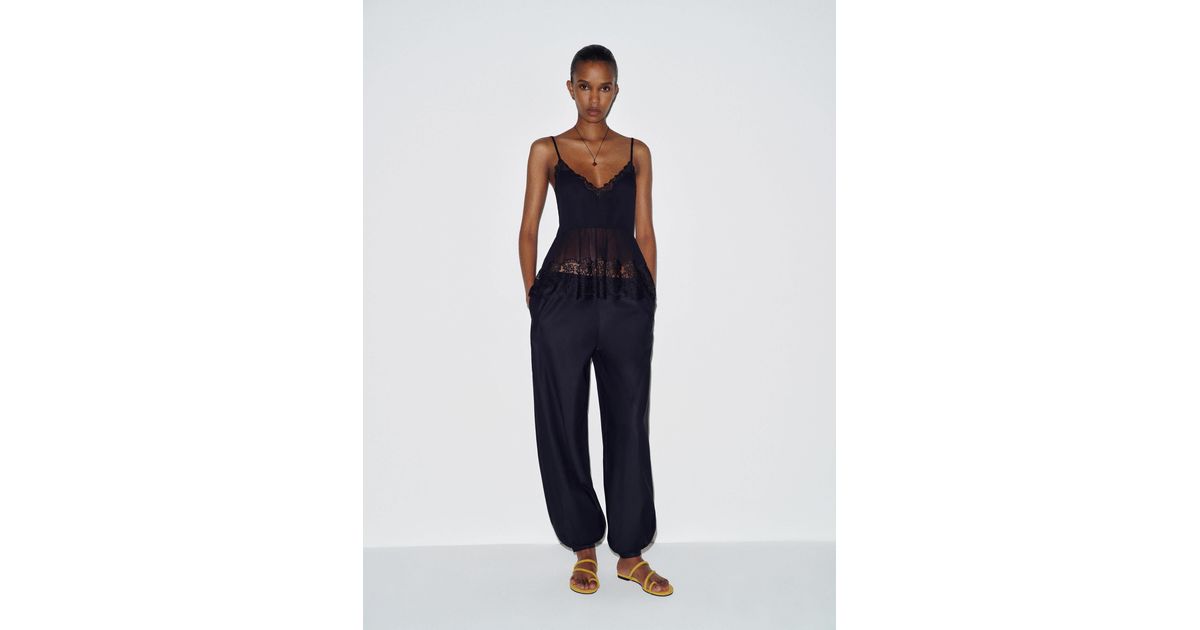 Reformation Verity Top Lace 0 in Blue | Lyst