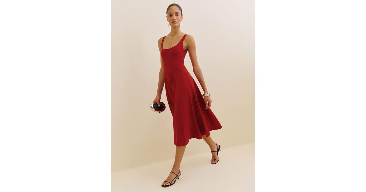 reformation rou knit dress red Reformation Rou Knit Dress in Red