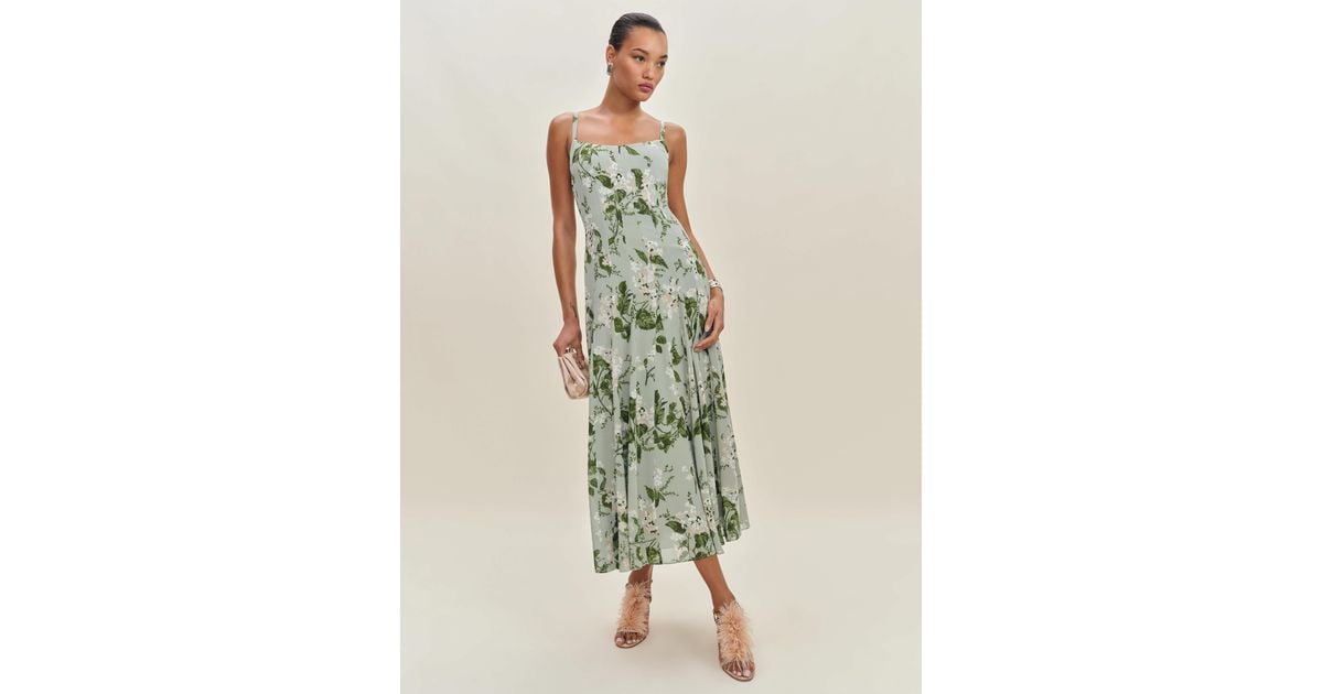 Reformation Katalina Dress 0 in Green | Lyst