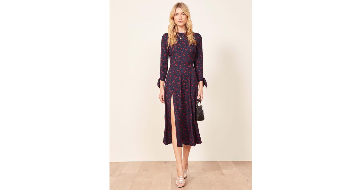 reformation zelda slit dress