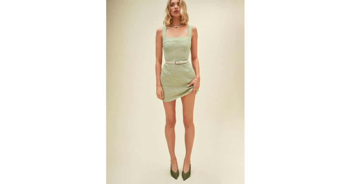 Reformation Celosia Linen Dress 10 in Green | Lyst Reformation Celosia Linen Dress 10 in Green | Lyst