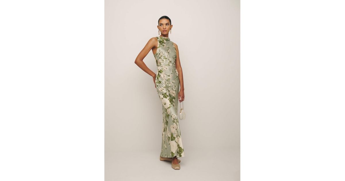 reformation anaiis silk dress 0 in Natural 100% viscose Reformation Women's Anaiis Silk Dress