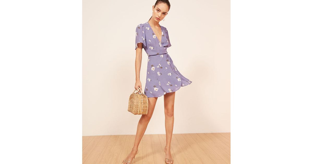 reformation purple dress