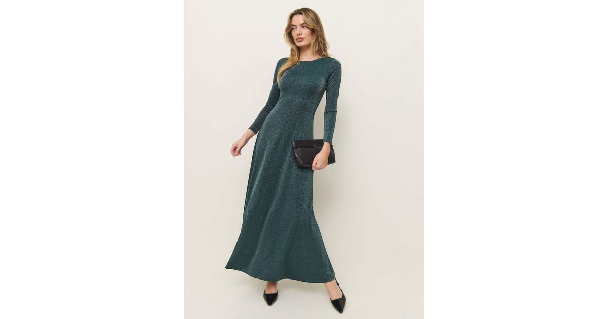 Reformation Kori Knit Dress in Blue | Lyst