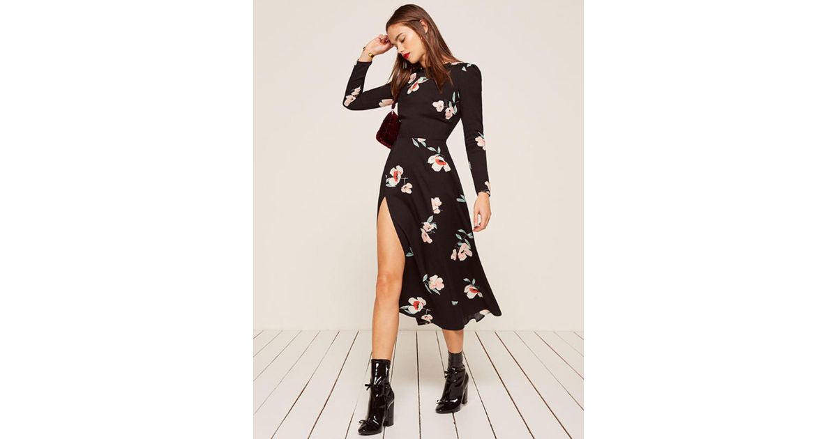 reformation floral vanessa dress