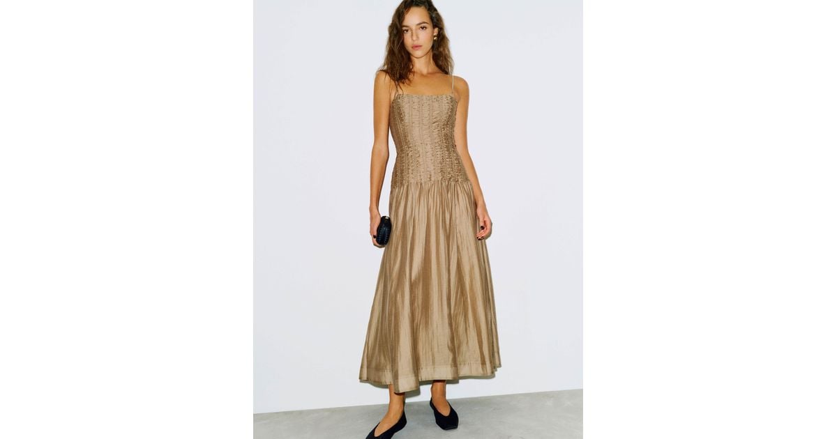 Reformation Azure Dress 0 in Natural | Lyst