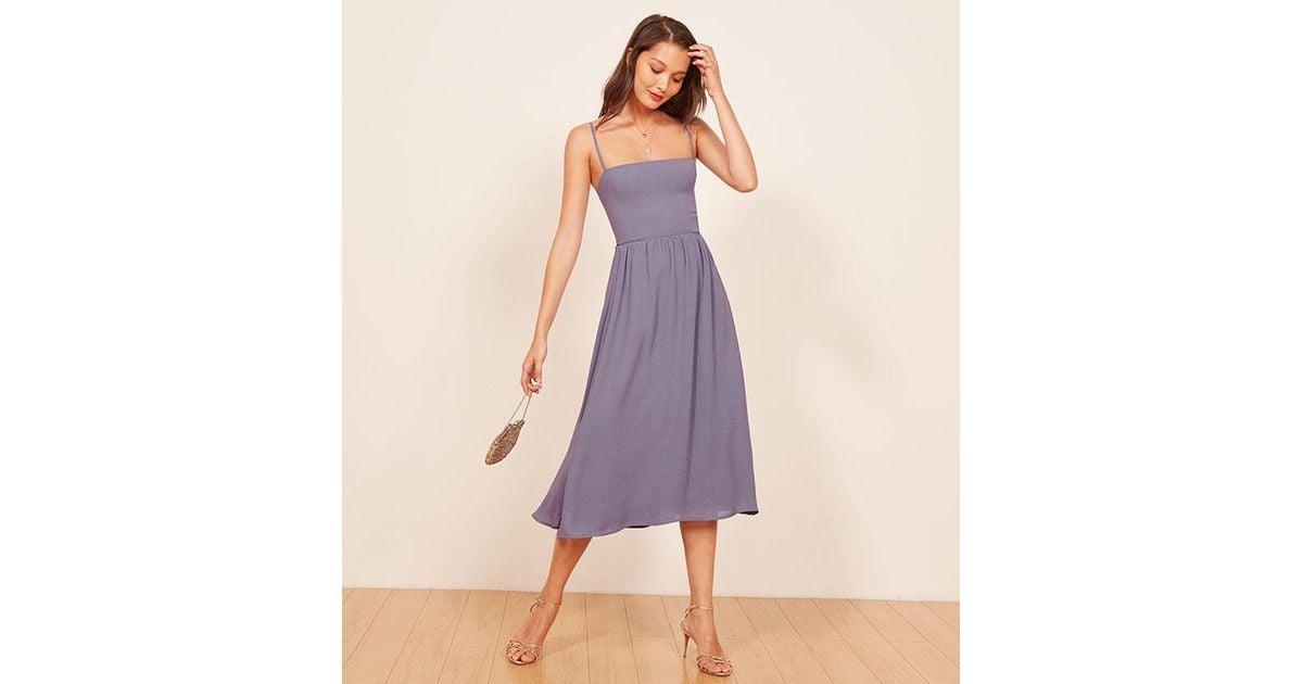 reformation lilac dress