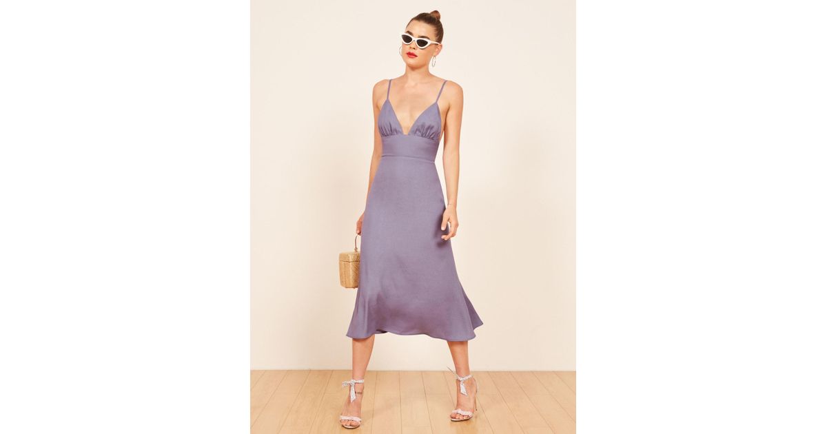 Reformation Talita Dress in Purple | Lyst