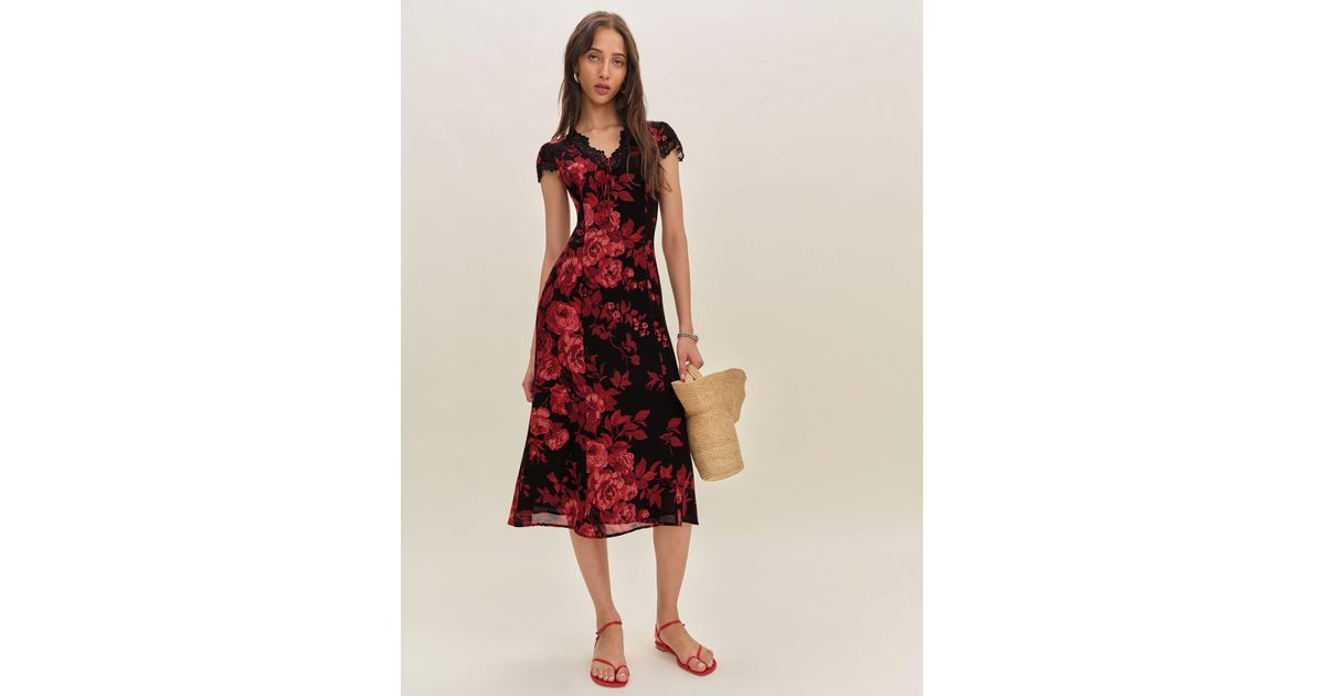 tiffie floral print midi dress Ref Tiffie Viscose Midi Dress, Women's Fashion, Dresses & Sets, Dresses on Carousell