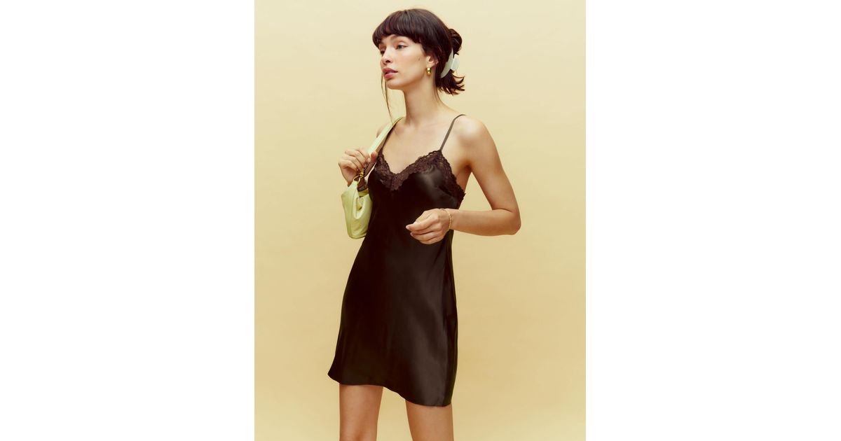 marina silk dress reformation Reformation