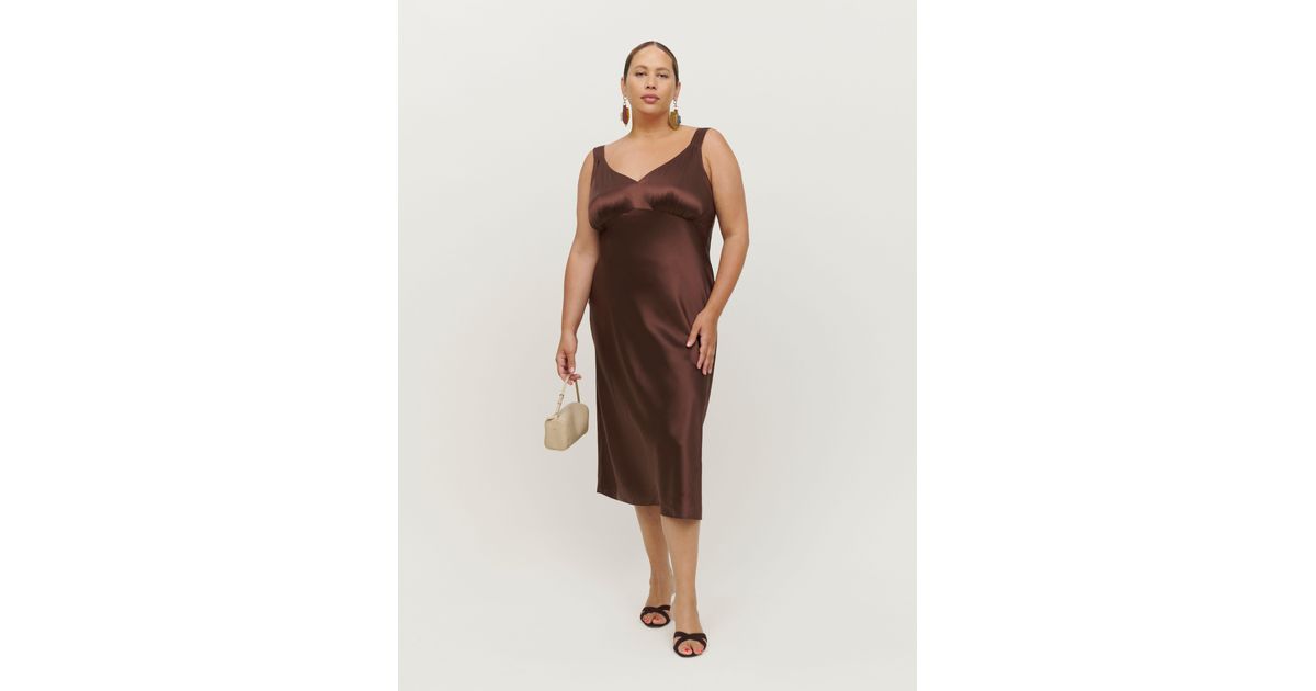daytona silk dress reformation