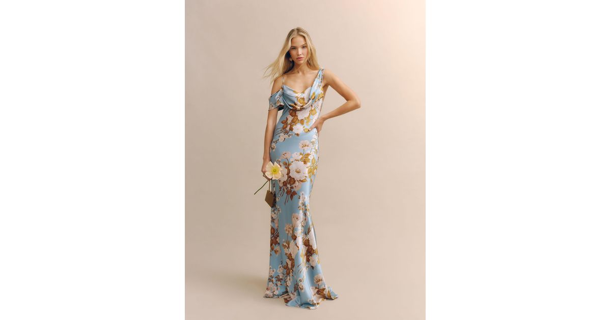 Reformation Ronda Silk Dress in Natural | Lyst Reformation Ronda Silk Dress in Natural | Lyst
