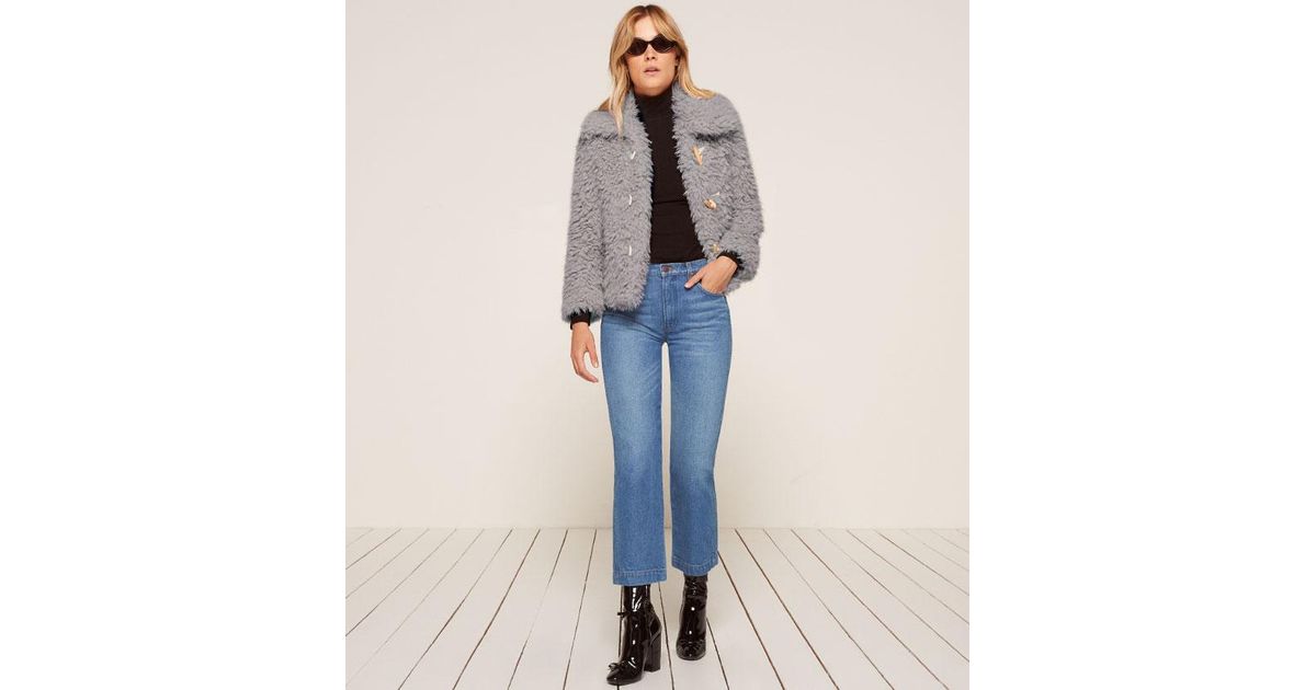 reformation teddy coat