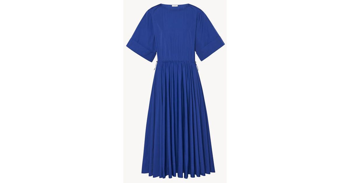 The Row Dress French Blue Cotton Lyst