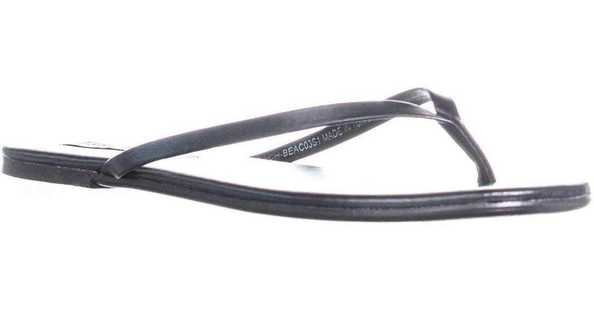 steve madden black flip flops