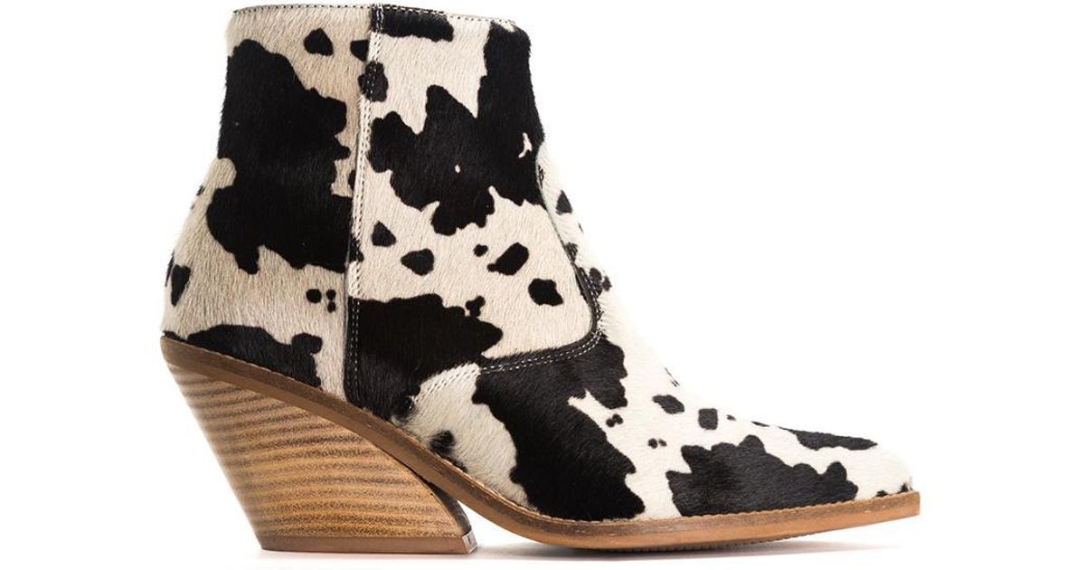 cow print boots mango