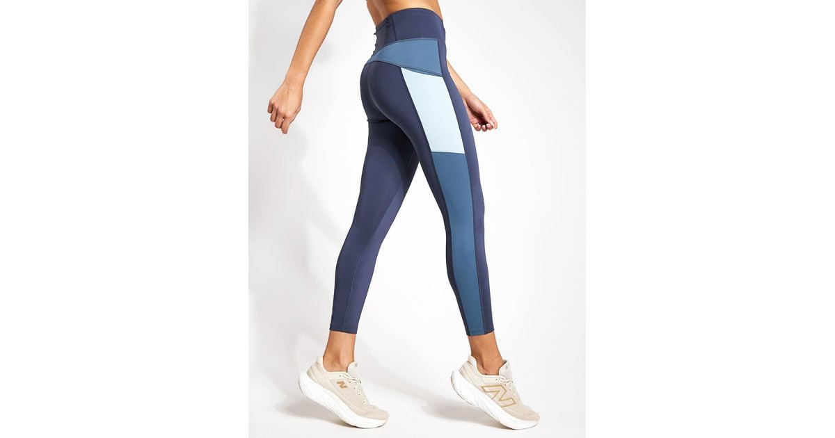 GOODMOVE Go Move Printed 7/8 Gym leggings in Blue