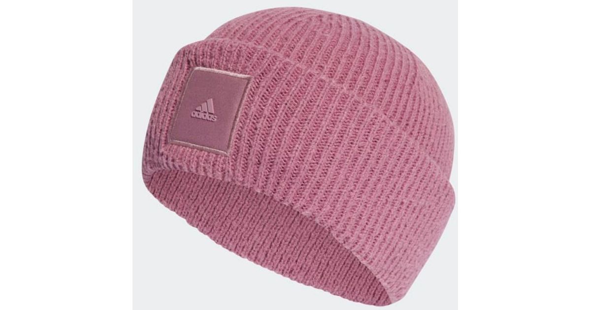 Pink adidas beanie cheap