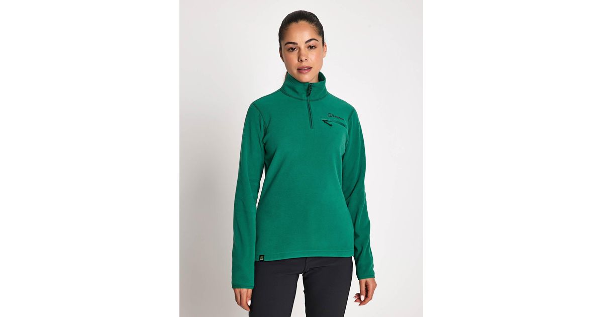 Berghaus Women's Prism 2.0 Micro Half Zip Fleece in Green | Lyst UK