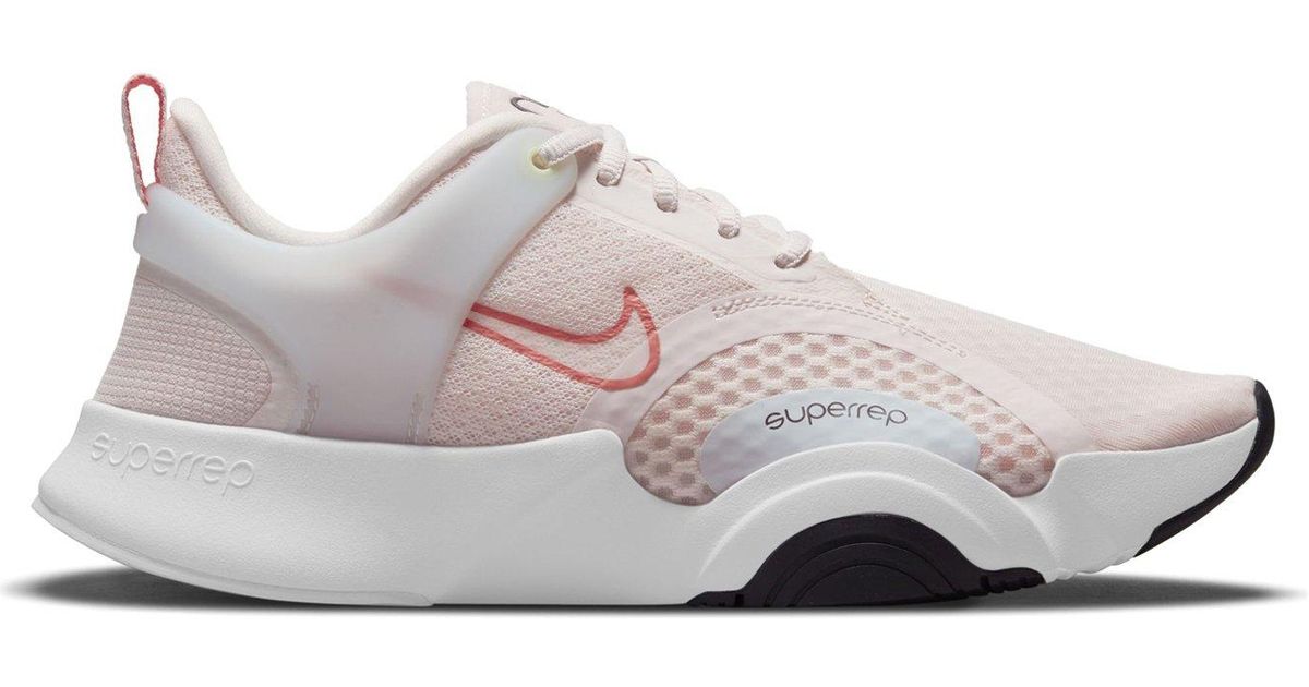 nike training superrep go 3 trainers in triple white