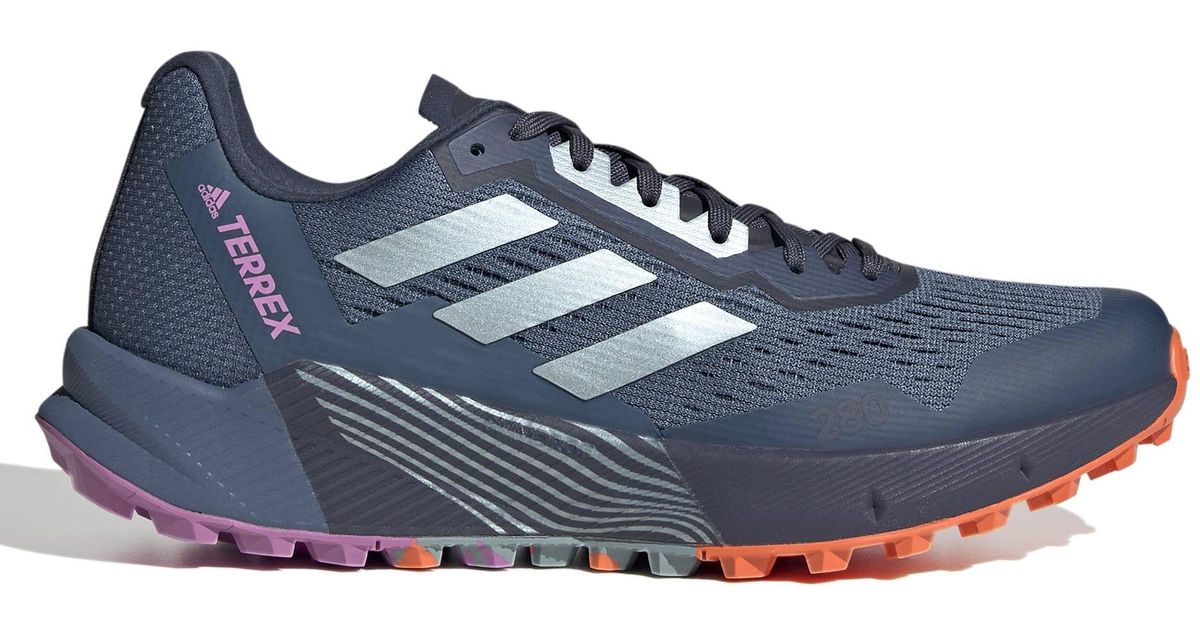 adidas Terrex Agravic Flow 2 Trail Running Soes in Grey (Blue) Lyst UK
