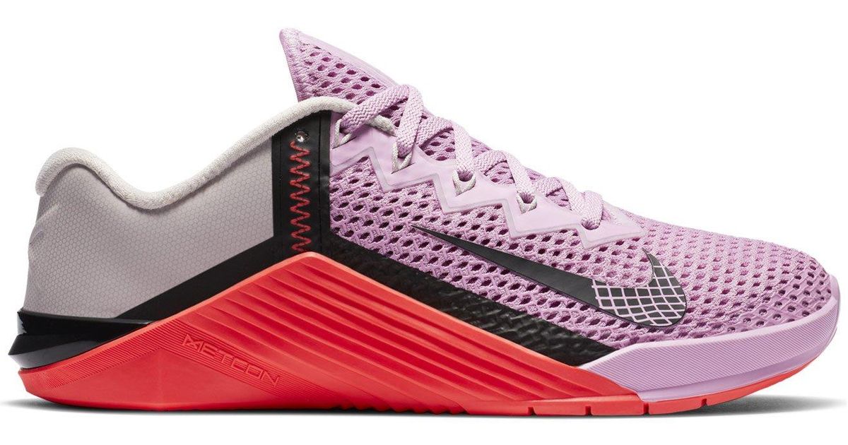 Nike Rubber Metcon 6 Training Shoes in Pink | Lyst